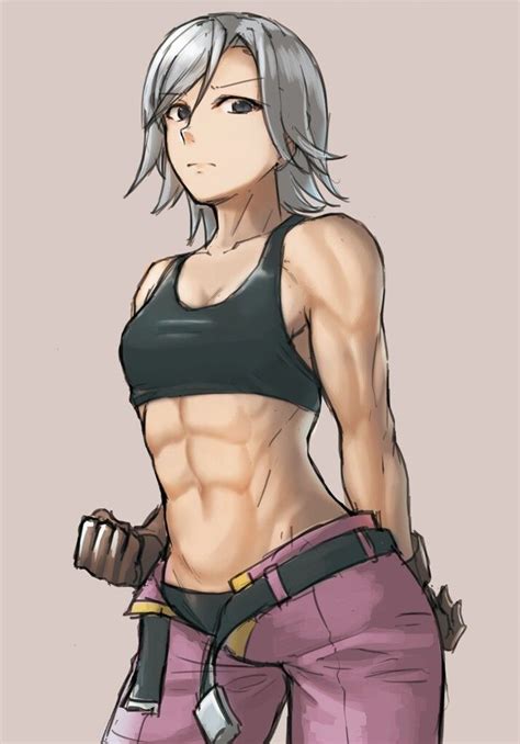 Anime How To Draw Abs Muscular Women Female Drawing