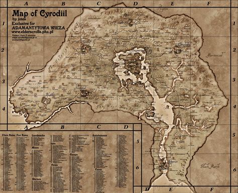 Map Of Cyrodiil By Jotes Fantasy Map Map D D Maps