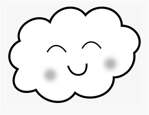 Cloud Coloring Pages To Para Colorear De Nubes Free Transparent Clipart ClipartKey