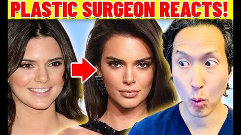 Plastic Surgeon Reacts To Kendall Jenner Cosmetic Surgery Transformation Youtube