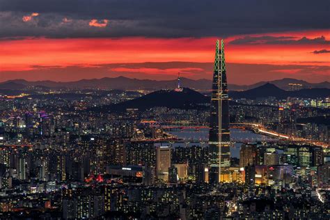 Seoul At Sunset 1280 X 854 Rkorea