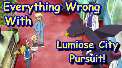 Animesins Everything Wrong With Pokemon Xy Lumiose City Pursuit Youtube