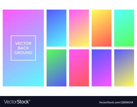 Soft Colors Background Gradient Palette Royalty Free Vector