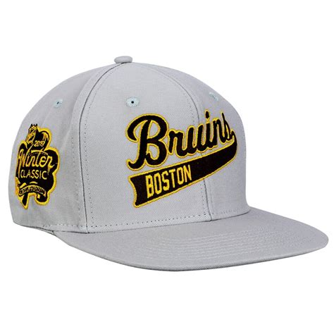 Adidas Boston Bruins Gray 2019 Winter Classic Snapback Hat