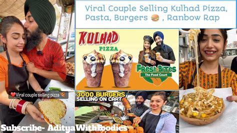 Viral Couple Selling Kulhad Pizza Indian Street Food Youtube