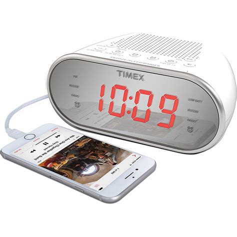 Timex Amfm Dual Alarm Clock Radio With Digital Tuning 12 Red Led