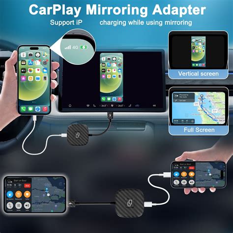 Carbon Fiber Usb Usb C Type C Carplay To Car Mirror Adapter For