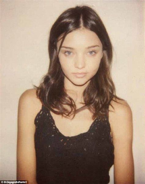 humble beginnings miranda kerr pictured here in one of her very first modelling snaps