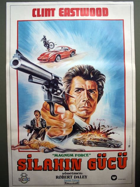 MAGNUM FORCE Clint Eastwood Unique Vintage Turkish Movie Poster Clint Eastwood Etsy
