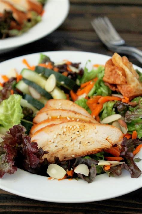 With chicken salad, the simplest recipes are the best. Chinese Chicken Salad with Wonton Croutons - Creole Contessa