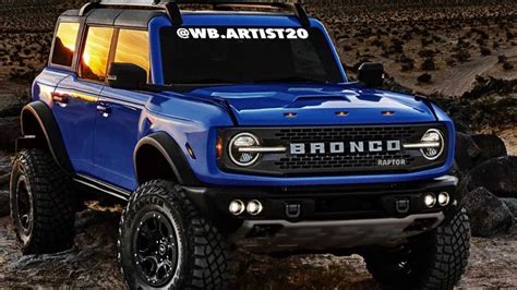 Ford Bronco Raptor Rendering Imagines Speedy Off Roader