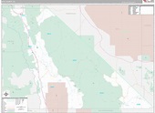 Inyo County, CA Wall Map Premium Style by MarketMAPS - MapSales