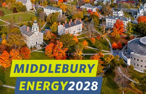 Middlebury Announces Energy2028 Plan To Address Threat Of Climate