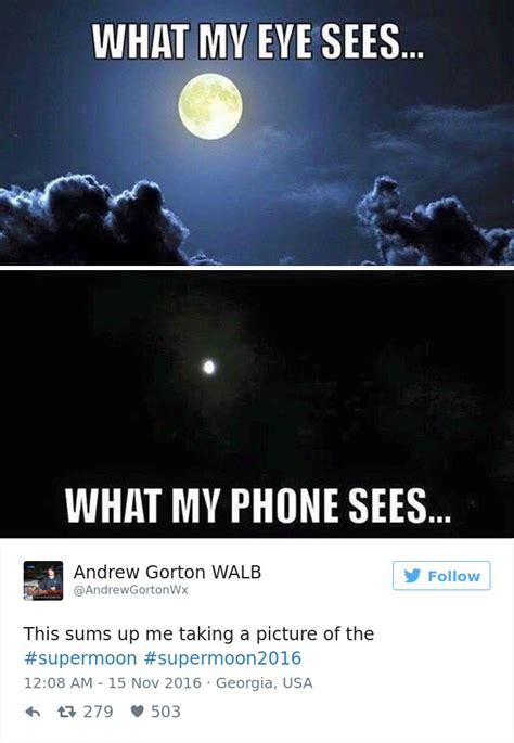 8 Hilarious Reactions To The Disappointing Supermoon Bored Panda