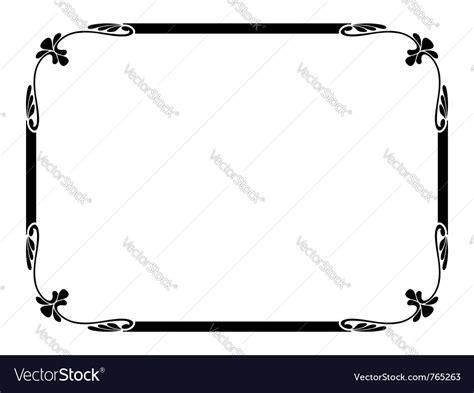 Simple Ornamental Frame Royalty Free Vector Image
