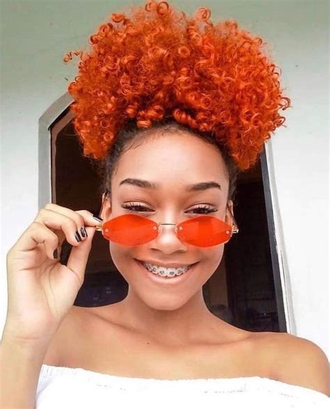 Cheveux Oranges Plein De Peps Dyed Natural Hair Curly Hair Styles