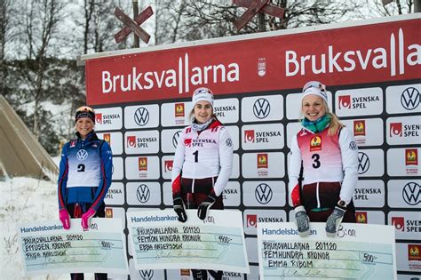 Men just proceduren kring byte av skidor har varit ett tidsläckage för svenskan. Ebba Andersson vann sekundstrid mot Frida Karlsson - Langd.se