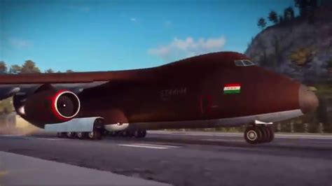 Driving Into A Cargo Plane Just Cause 3 Youtube