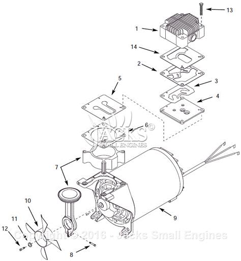 Campbell Hausfeld WL Parts Diagram For Pump Parts