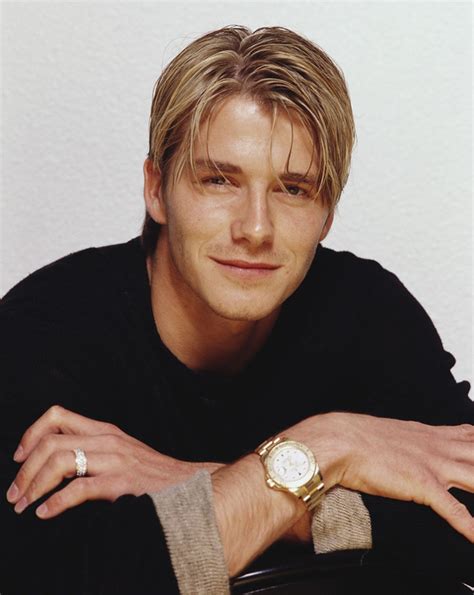 Middle part blonde young david beckham hairstyle. David Beckham reveals he performed vile sex act on himself ...