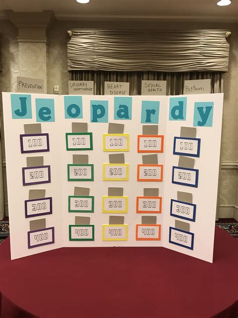 Diy Jeopardy Board Game For Kids