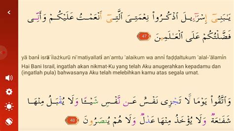 Read and learn surah baqarah 2:217 to get allah's blessings. surat al baqarah ayat 47 - 48 tulisan latin dan terjemahan ...