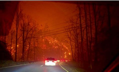 The Devastating Wildfires In The Smoky Mountains In Tennessee