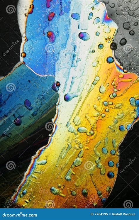 Colorful Ice Crystals Macro Stock Image Image Of Details Light 7764195
