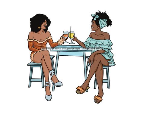 Bestfriends Beautiful African American Woman Attractive Classy Etsy