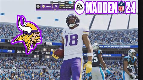 Minnesota Vikings Vs Carolina Panthers Madden NFL 24 PS5 4k Gameplay