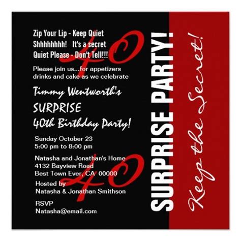 Pin on 40th Birthday Invitations
