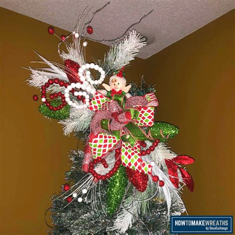 Free delivery and returns on ebay plus items for plus members. How to Make a Christmas Tree Topper Bow How To Make Wreaths