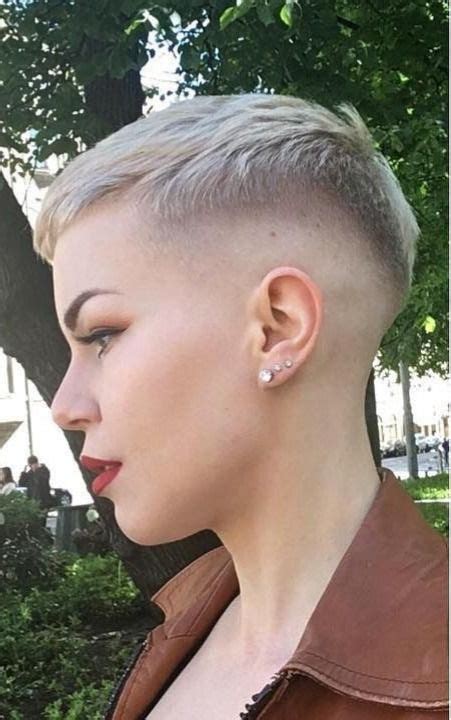 Pin By Moleeves On Hair Styles Short Shaved Hairstyles Short Hair