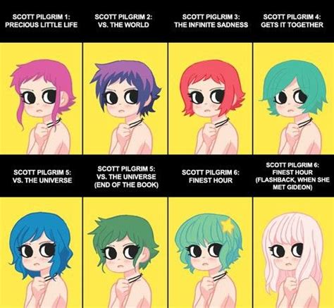 Ramona Flowers Comic Hair