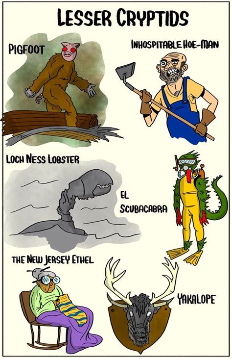 The Lesser Cryptids Mythological Creatures Myths And Monsters