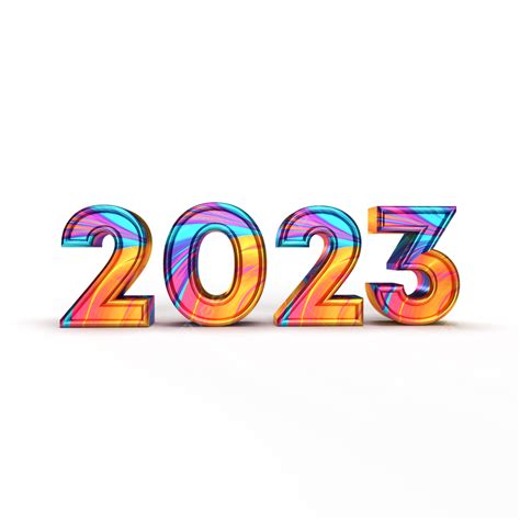 Colorful 2023 3d Happy New Year New Year 2023 3d 2023 Colorful 2023