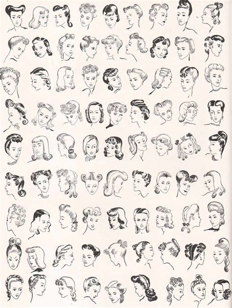 1950s Hairstyles Chart For Your Hair Length Artofit