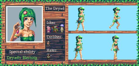All Of My Dryad Animations Are Done Rterraria