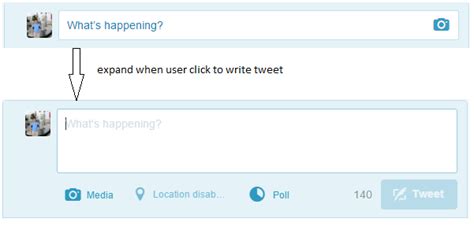 Html Twitter Like Tweet Box Using Bootstrap Stack Overflow