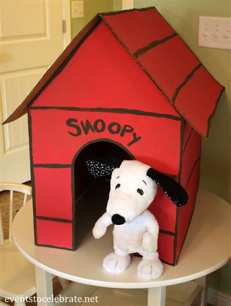 How To Make A Snoopy Dog House Out Of Cardboard