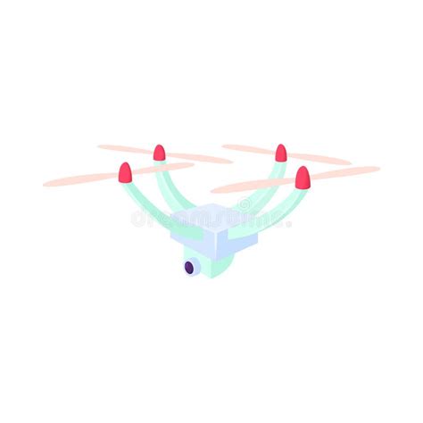 Drone With Camera Icon Cartoon Style Stock Vector Illustration Of