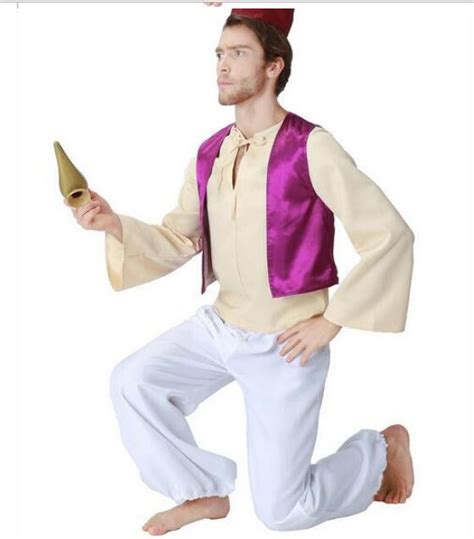 Aladdin Lamp Prince Aladdin Costume For Adult Man Dance Party Movie
