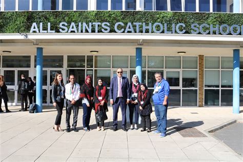 He Dr Husam Zomlot Visits The All Saints Catholic School In Dagenham London