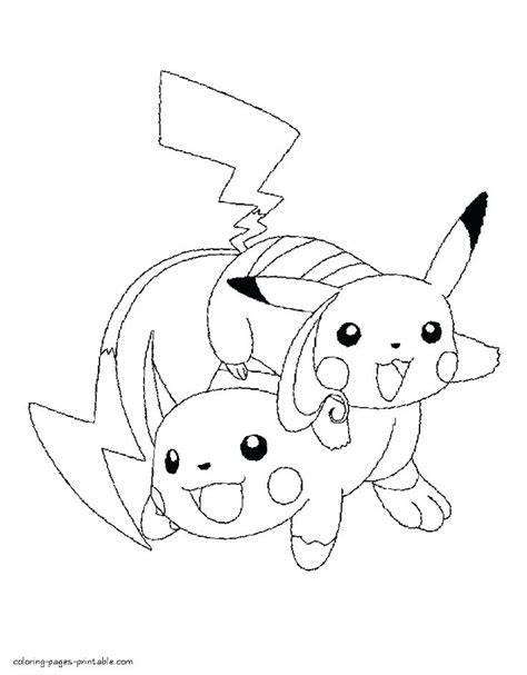 Cute Pikachu Coloring Pages Coloring Pages Kids