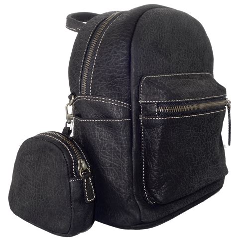 Kangaroo Leather Pocket Backpack - Black - Genuine UGG PERTH