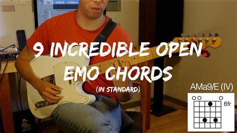 9 Incredible Open Emo Chords In Standard Youtube