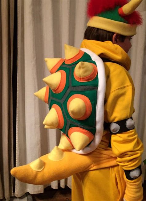 2 Piece Bowser Costume Shell And Tail Set Etsy Bowser Costume Bowser