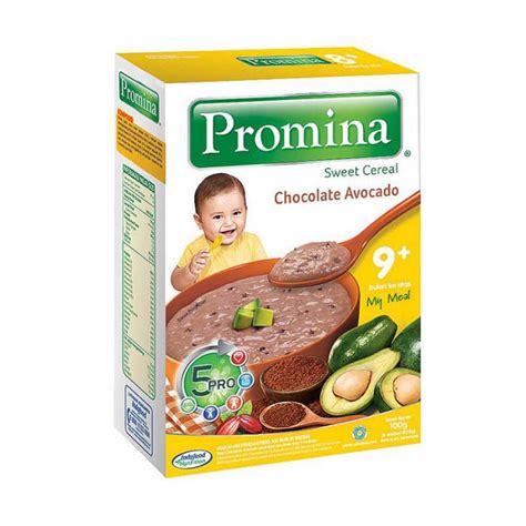 Bubur bayi bisa dibuat dengan membuatnya sendiri maupun memanfaatkan bubur bayi kemasan instan. Promina Bubur Bayi 9+ Chocolate Avocado 100 gr | Shopee ...