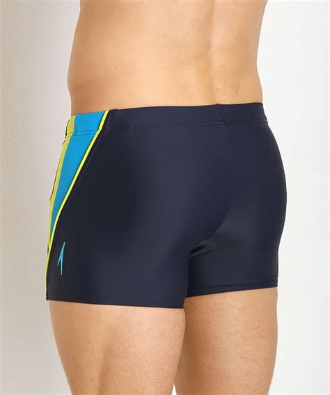 Speedo Fitness Splice Square Leg New Navy 7300167 430 Free Shipping