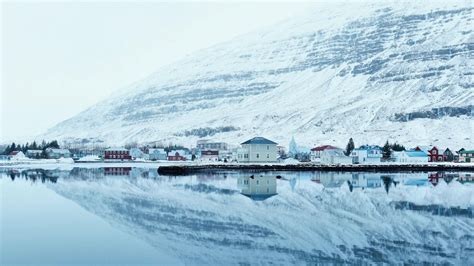 Seydisfjordur Reflection Iceland Backiee